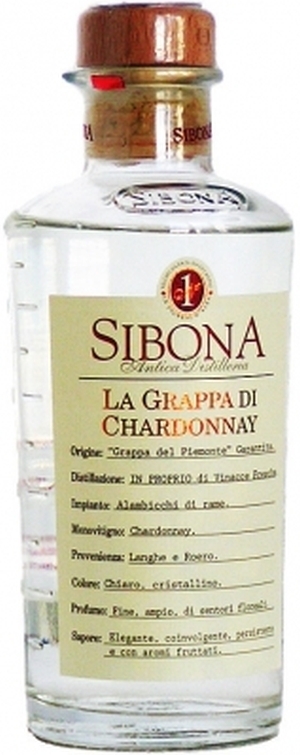 La Grappa Piemontese Di Chardonnay Sibona 0,5l