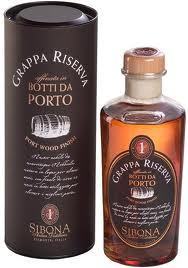 Grappa Riserva, Botti da Porto, gereift im Portweinfass Sibona, 0,5l