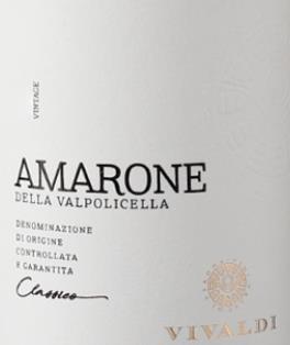 Vivaldi Amarone della Valpolicella Classico DOCG 2015 - Lebensmittelkennzeichnung hier klicken