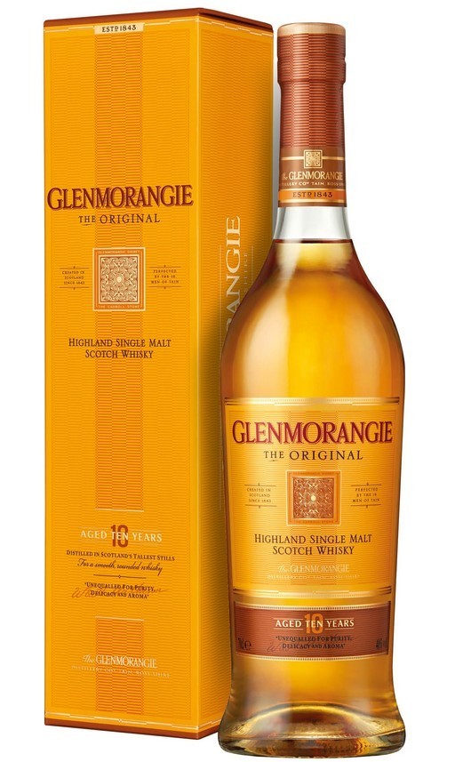 Highland Single Malt Scotch Whisky 10 Years Original Glenmorangiel-Lebensmittelkennzeichnung klicken